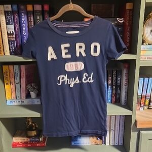 Aeropostale Navy Graphic Tee